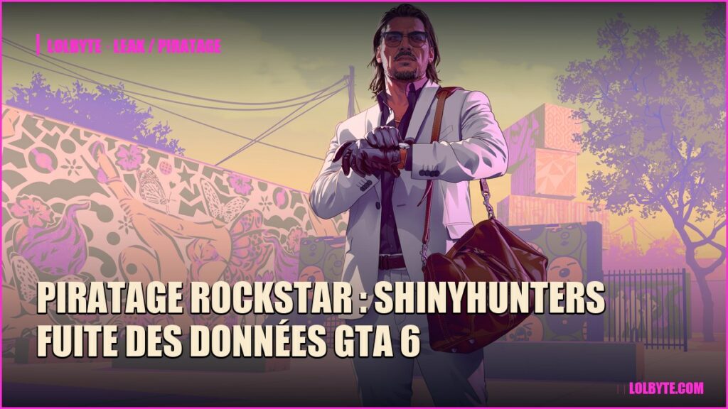 Piratage Rockstar : ShinyHunters fuite des données GTA 6