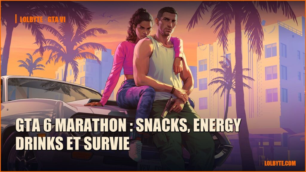 GTA 6 marathon : snacks, energy drinks et survie